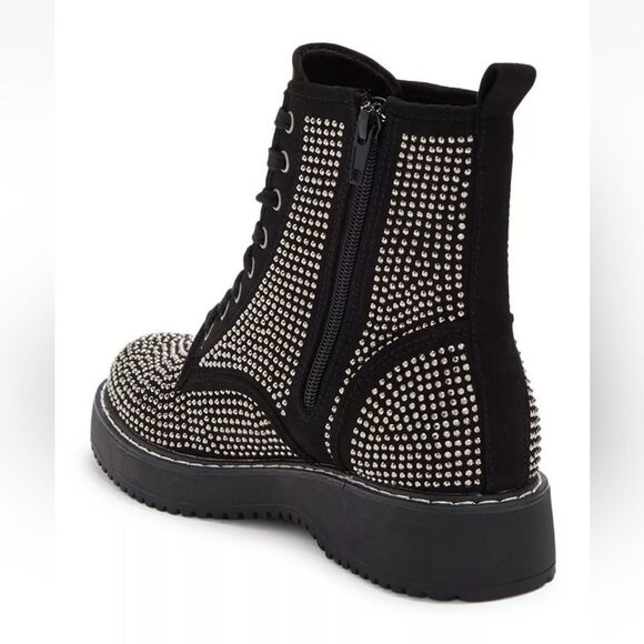 Madden Girl crystal combat boots, US6,5 - Picture 3 of 11